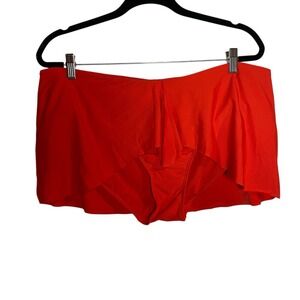 Time And Tru Bikini Bottoms Womens Plus XL (16-18) Red Skirted Swim Swimsuit‎